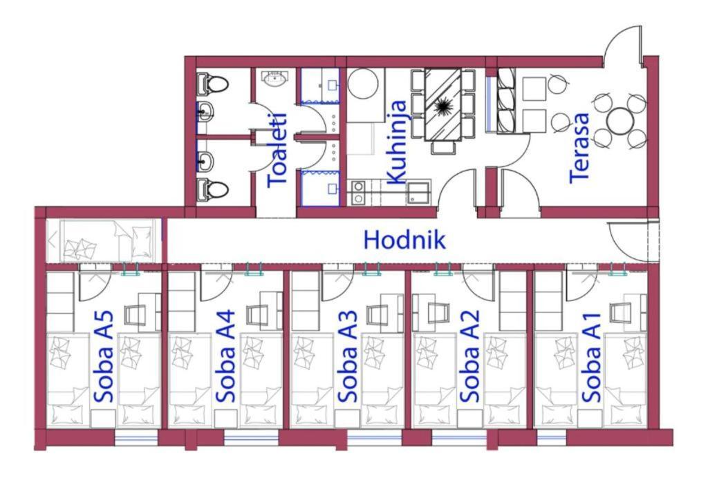 Atrijum Apartments And Rooms Кладово Екстериор снимка